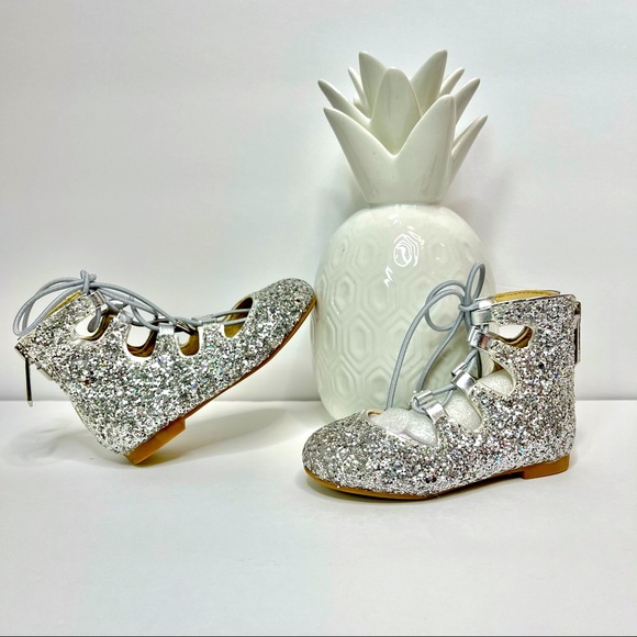 Sam Edelman Other - Sam Edelman Toddler Silver Felicia Stella T Flats